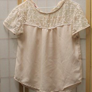 BONGO Cream Lace Shirt #498